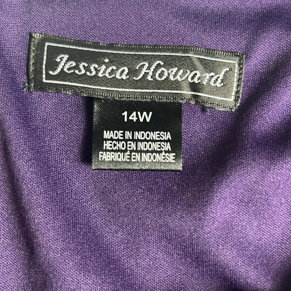 Jessica Howard / Sequined Lace a-Line Dress Size 14W - Picture 11 of 12